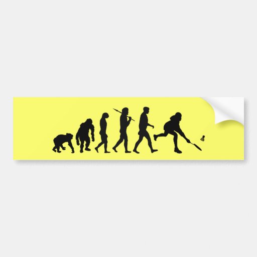 Badminton players badminton shuttlecock gift bumper sticker