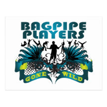 Bagpipe Players Gone Wild Post Cards