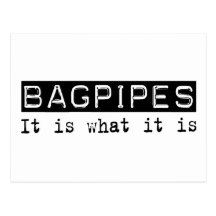 Bagpipes It Is Post Cards