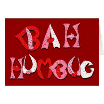 Bah Humbug Valentine Card