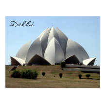 bahai lotus delhi postcard