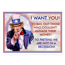Bail Recession Post Card