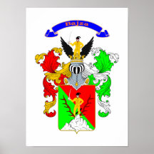 Bajza family Hungarian Coat of Arms 11x15 poster