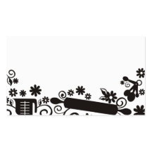 Baker baking pastry chef utensils white business c business card template