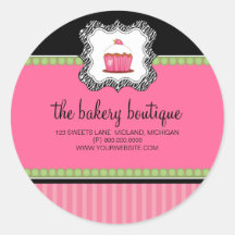 Bakery Boutique Business Stickers