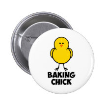 Baking Chick Buttons