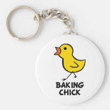 Baking Chick Keychain