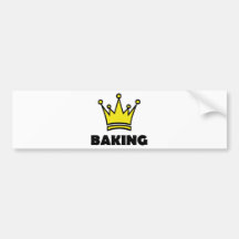 baking king bumper sticker