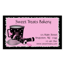 Baking Polka Dots Business Card Templates