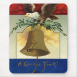 Bald Eagle, Olive Branches and Liberty Bell Mousepad