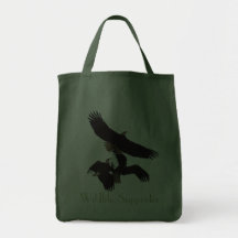 Bald Eagles in Flight Wildlife Supporter Tote Bag