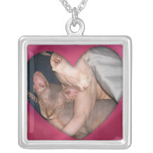 Bald Kitty Love Necklaces