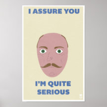 Baldstache Poster