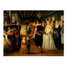 Ball in Venice in Honour of Foreign Visitors Postcard