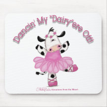 Ballerina Cow Mouse Mat