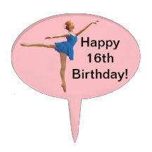 Ballerina, Customisable Cake Topper