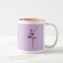 Ballerina in Pink and Purple Mug