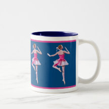Ballerina on Blue Mug