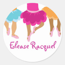 Ballet African American Girls Stickers