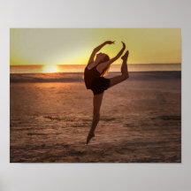 Ballet on the Beach Print or Poster
