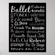 Ballet Subway Art Poster
