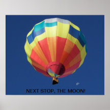 Balloon Flight To The Moon Posters