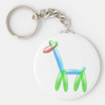 Balloon Giraffe Keychain