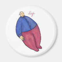 Balloon Man Sigh Magnet