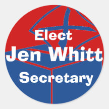 ballotbox, Jen Whitt, Secretary, Elect Stickers