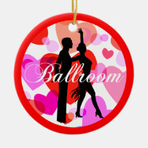 Ballroom dancers christmas ornaments
