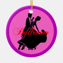 Ballroom dancers christmas tree ornaments