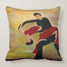Ballroom Dancers throw pillow