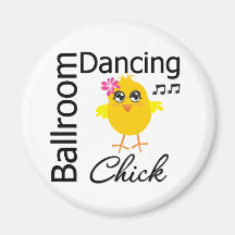 Ballroom Dancing Chick Refrigerator Magnets
