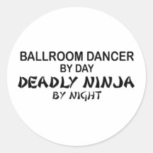 Ballroom Deadly Ninja by Night Stickers