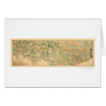 Baltimore & Ohio Railroad Map 1890 Cards