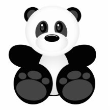 Bamboo Panda Bear Photo Cut Out