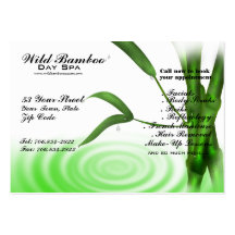 Bamboo Water Ripple Spa Business Card