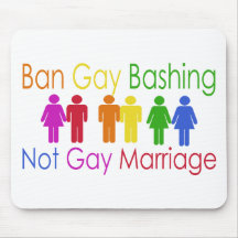 Ban Gay Bashing Mouse Pads