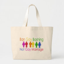 Ban Gay Bashing Tote Bag