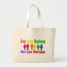 Ban Gay Bashing Tote Bag