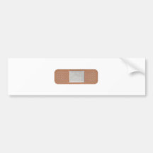 Band Aid Bumper Sticker