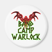 Band Camp Warlock Fridge Magnet