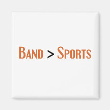 Band "Greater than" Sports Magnets
