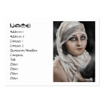 Bandages Classic Vintage retro Potrait Woman Business Card Templates