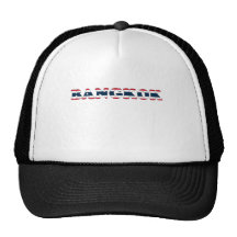 Bangkok Apparel with Thai Flag Background Trucker Hats