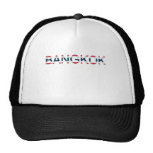 Bangkok Apparel with Thai Flag Background Trucker Hat