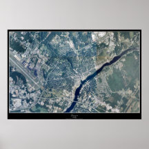 Bangor, Maine satellite poster