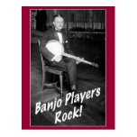 Banjo Players Rock Postcard