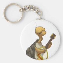 Banjo-Strummin’ Tortoise Keychain