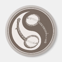 Banjo Yang Fridge Magnets